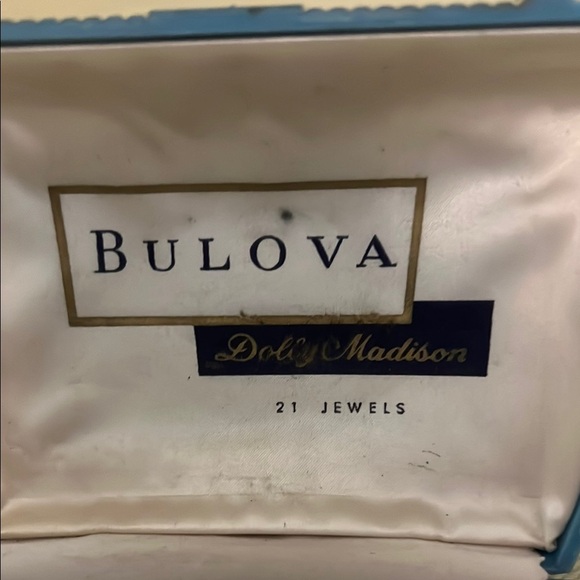 Bulova Vintage 1950s Blue and Brown Vintage Watch Box - Box Only - Picture 4 of 12